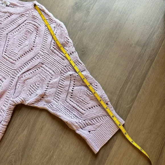 J. Jill Light Purple Geometric Sweater W/ 3/4 sleeves - XL Petite - Picture 4 of 7